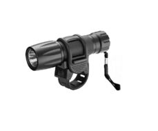 Фара передняя, Алюминиевая, JY-823B , влагозащищенный корпус, LED, меняющийся фокус, 3 реж. раб., с креплением на руль