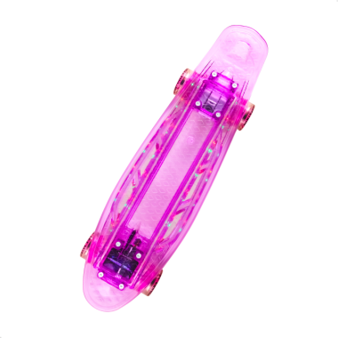 Скейтборд пластиковый Transparent light 22" #3