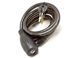 Замок противоугонный, 10 х 1500 мм, 2 ключа, Golden KEY