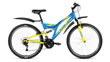 ALTAIR MTB FS 26 1.0 (2018, синий/желтый) #0