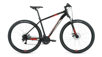 FORWARD APACHE 29 2.2 S disc (29" 21 ск. рост. 17") 2020-2021, черный/красный, RBKW1M39GS0