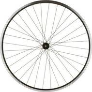 Колесо в сборе 24", обод двойной, алюмин. передний (стальн. втулка, на гайке)