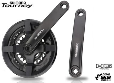 Комплект шатунов (Система), SHIMANO, FC-TY301, 170 мм, 48х38х28T