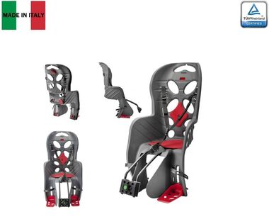 Кресло детское быстросъемное FRAACH-T, крепление заднее, дугой на раму, нагрузка 22 кг, HTP, Италия (темно-серый, УТ00019389)