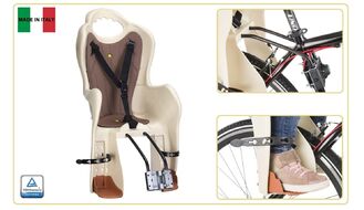 Кресло детское быстросъемное ELIBAS-T, крепление заднее, дугой на раму, нагрузка 22 кг, HTP, Италия (бежевый, УТ00019391)