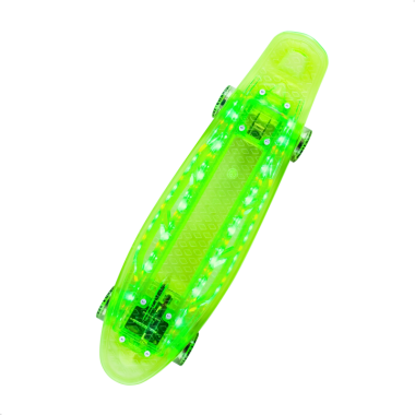 Скейтборд пластиковый Transparent light 22" #5