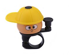 Звонок велосипедный, "Мальчик в кепке", алюминий/пластик, D40 мм