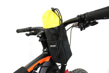 Велосумка "кормушка" Feedbag на руль, серия Bikepacking, 28х19х7 см, цвет черный, правая/левая, PROTECT™ (555-676) руль