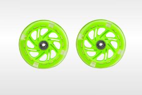 Набор для самоката: 2 колеса 120мм, светящиеся, с пошипниками ABEC, на блистере (зеленый)