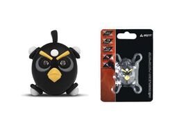 Фонарь детский "Злые птички" силикон, 2 LED, 3 реж., блистер (черный)