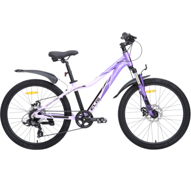 Велосипед TECH TEAM ELIS 24 disc (24" 7 ск. рост 13") ALU, фиолетовый (NN013622)