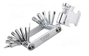 Набор инструментов TOBE, складной 22 предмета, шестигранники 2/2.5/3/4/5/6/8 мм, 4 отвертки, Т25/Т27/Т30/Т40, выжимка цепи, спицевые ключи 3.2 мм/3.5 мм/Mavic 5,65 мм пресс для тормоза B976075-SI (TB_2145)