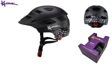 Шлем подростковый/взрослый KLONK, регулировка обхвата, размер S/M (52-56 см), Black/Grey, KLK-24013