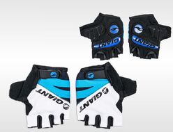 Велоперчатки GIANT, короткий палец, гелевые вставки, биэластичные, силикон, лайкра