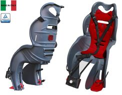 Кресло детское быстросъемное SANBAS-T, крепление заднее, дугой на раму, нагрузка 22 кг, HTP, Италия (темно-серый, УТ00019393)