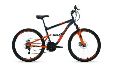 ALTAIR MTB FS 26 2.0 disc (26" 18 ск. рост 16") 2019-2020, серый/оранжевый, RBKT0SN6P016 #0