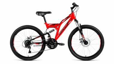 ALTAIR MTB FS 24 disc (2019, красный/черный) #0