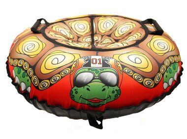 Санки надувные "Ватрушка "Турбо-черепаха"  с чехлом #1