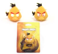 Фонарь детский " Злые птички" силикон, 2 LED, 3 реж., блистер (желтый)