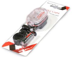 Фонарь передний SMART, маяк, 1 белый суперяркий диод, 2 режима, крепеж на руль, с батарейками