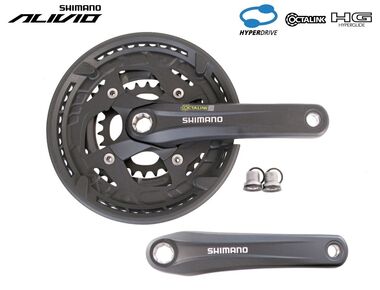 Комплект шатунов (система) SHIMANO FC-T4010 ALIVIO, 175 мм, 44x32x22T, Octalink V2 (AFCT4010E422CL)