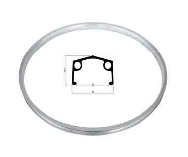 Обод одностеночный, 26", не пистонированный, FORWARD, 32 отв., 14G #0