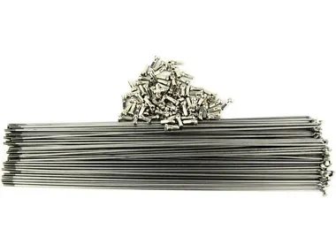Спица 266 мм x 14G, с ниппелем, стальная, серебристая (упаковка 144 шт.) УТ00020248