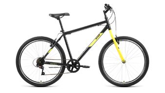 ALTAIR MTB HT 26 1.0 (26" 7 ск. рост. 17") 2022, черный/желтый, RBK22AL26099