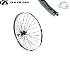 Колесо в сборе 27,5" заднее, алюминиевая втулка, дисковая (6 винтов), под кассету 8/10 ск., эксцентрик, черные спицы, двустеночный обод, ALEXRIMS, DM-18 (W275R2ALKDE)