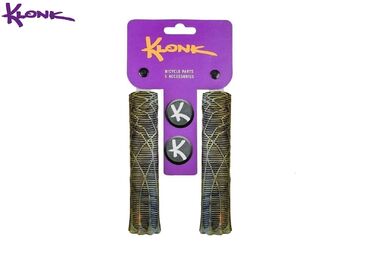 Рукоятки руля (грипсы) KLONK, 130 мм, с барендами, KLK-11020, Brown/Camo