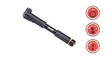 Насос компактный (ручной) GIYO, GP-02, Алюминиевый, двухходовый, универсальная головка AV/FV, 100 psi