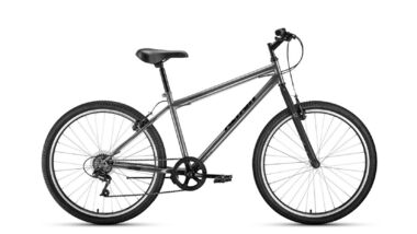 ALTAIR MTB HT 26 1.0 (26" 7 ск. рост 17") 2020-2021, темно-серый/черный