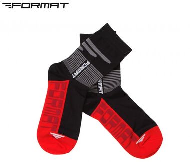 Носки FORMAT, размер 40-43 (черно-красные, RFMTSOCKS001)
