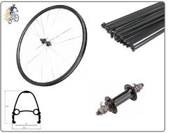 Колесо в сборе 26" переднее, WZ-201F, 32 отв., 100 мм, 10 мм (гайка), V-Brake, двустеночный алюминиевый обод (W26F2SV)