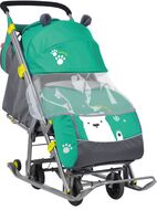 Санки-коляска "Ника детям 7 "Белый мишка"