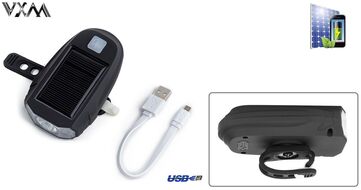 Фара передняя VXM, 600 Lum, LED XPG-2, USB кабель, с аккумулятором 1200 mAh, Waterproof, Solar Energy (УТ00019532)