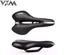 Седло актив GEL 270х160 мм "VXM" с гелевыми вставками с отверстием (черный, УТ00019219)