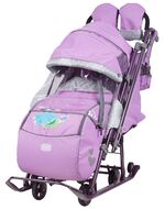 Санки-коляска детские Ника Детям 7-4 (лилия)