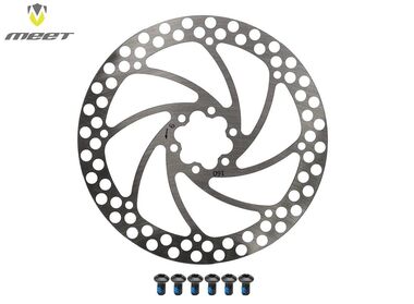 Ротор дискового тормоза 160 мм, 6 болтов (в комплекте), PCD 44 мм, MEET (УТ00019196)