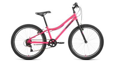 ALTAIR MTB HT 24 1.0 (24" 6 ск. рост. 12") 2022, розовый/серый, IBK22AL24092