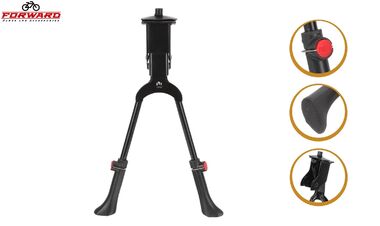 Подножка 26"-28", алюминий/сталь, двойная, V-образного типа, регулируемая, центральное крепление, HS-Z037A (черный, УТ00032133)