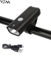 Фара передняя VXM, 1 Super LED 3.7V, 5 Watt, USB, с аккумулятором 1800 mAh, алюминиевый корпус, 4 режима работы, блистер, YD-109 (УТ00020917)