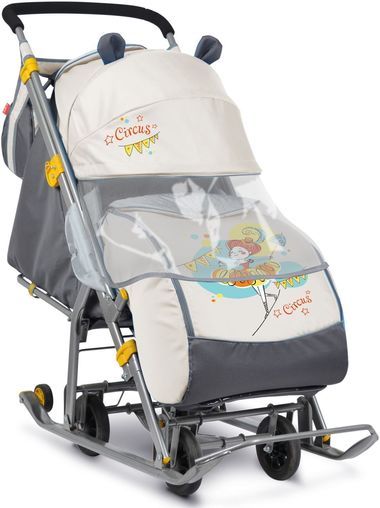 Санки-коляска "Ника детям 7 "Девочка с зонтом" #0