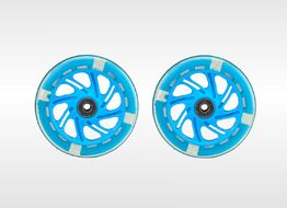 Набор для самоката: 2 колеса 120мм, светящиеся, с пошипниками ABEC, на блистере (синий)