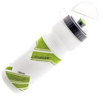 Бутылочка велосипедиста с защитой от пыли, 750 мл, инд. уп. (белый, VSB 21-2 white)