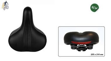 Седло комфорт 255х210 мм, HF-AZ-6038, эластомерные пружины, с замком