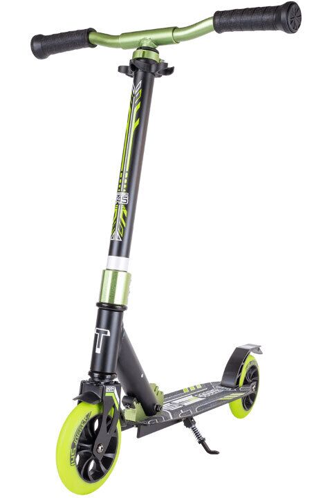 Самокат Tech Team Jogger 145 black/green (1/4, NN007592)