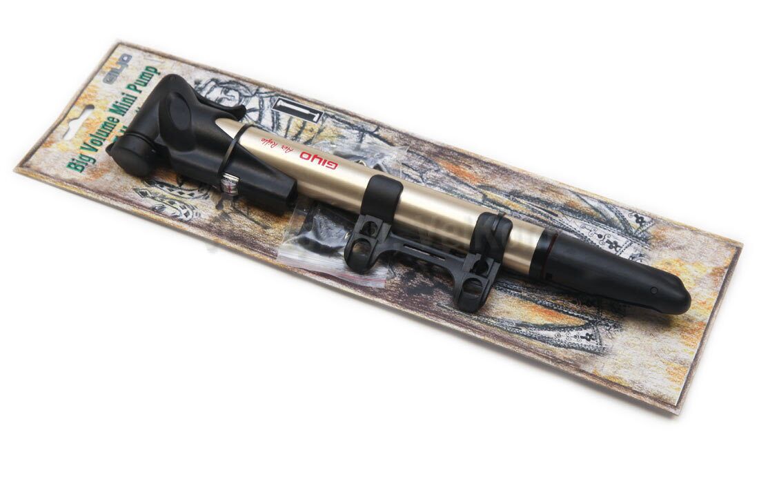 Насос компактный (ручной) GIYO, GP-71, Алюминиевый, универсальный, AV/FV , с манометром , Т-образная ручка