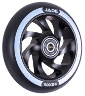 Колесо для трюкового самоката 110 мм, алюминиевое, JADE, подшипники ABEC 9, TT, Full Black (NN013037)