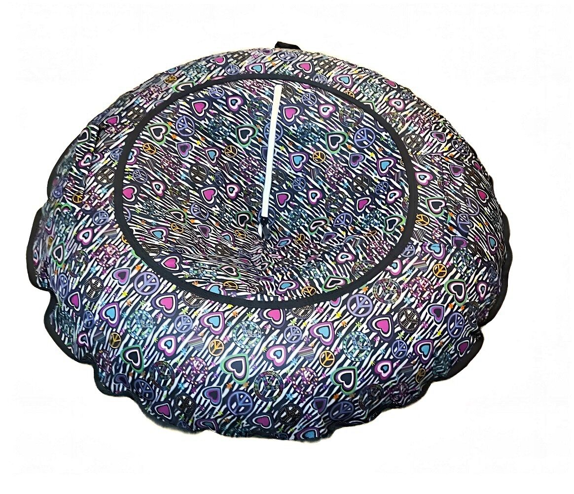 Санки надувные "Ватрушка" 100 см, принт "Хиппи" (УТ00027545)